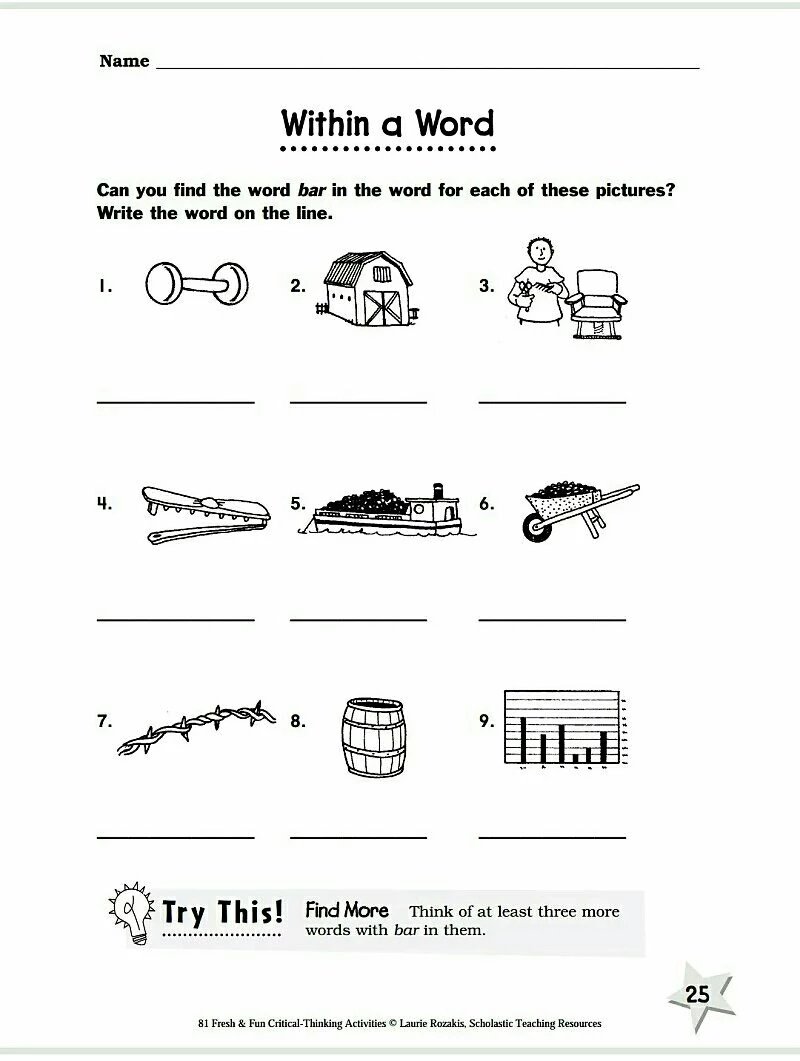 Critical thinking worksheets for adults picture