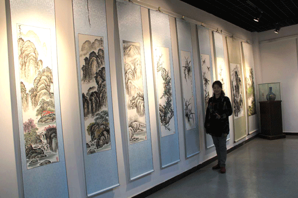 2018年老年大学庆3.8国际妇女节杨冰，蒋安才画展