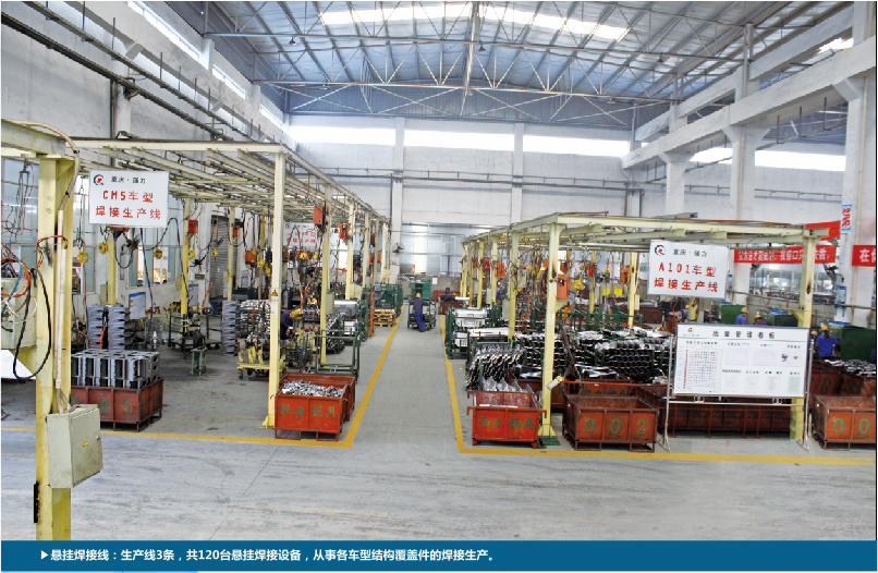 悬挂焊接线