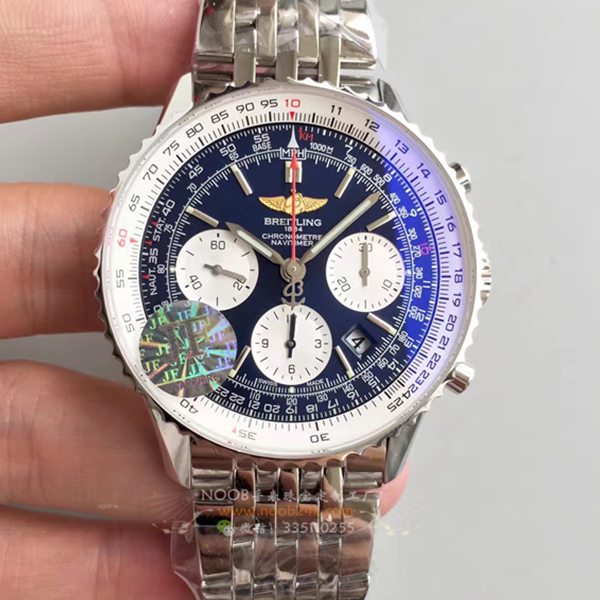 【JF厂】百年灵Breitling 航空计时 钢带蓝盘 7750计时腕表