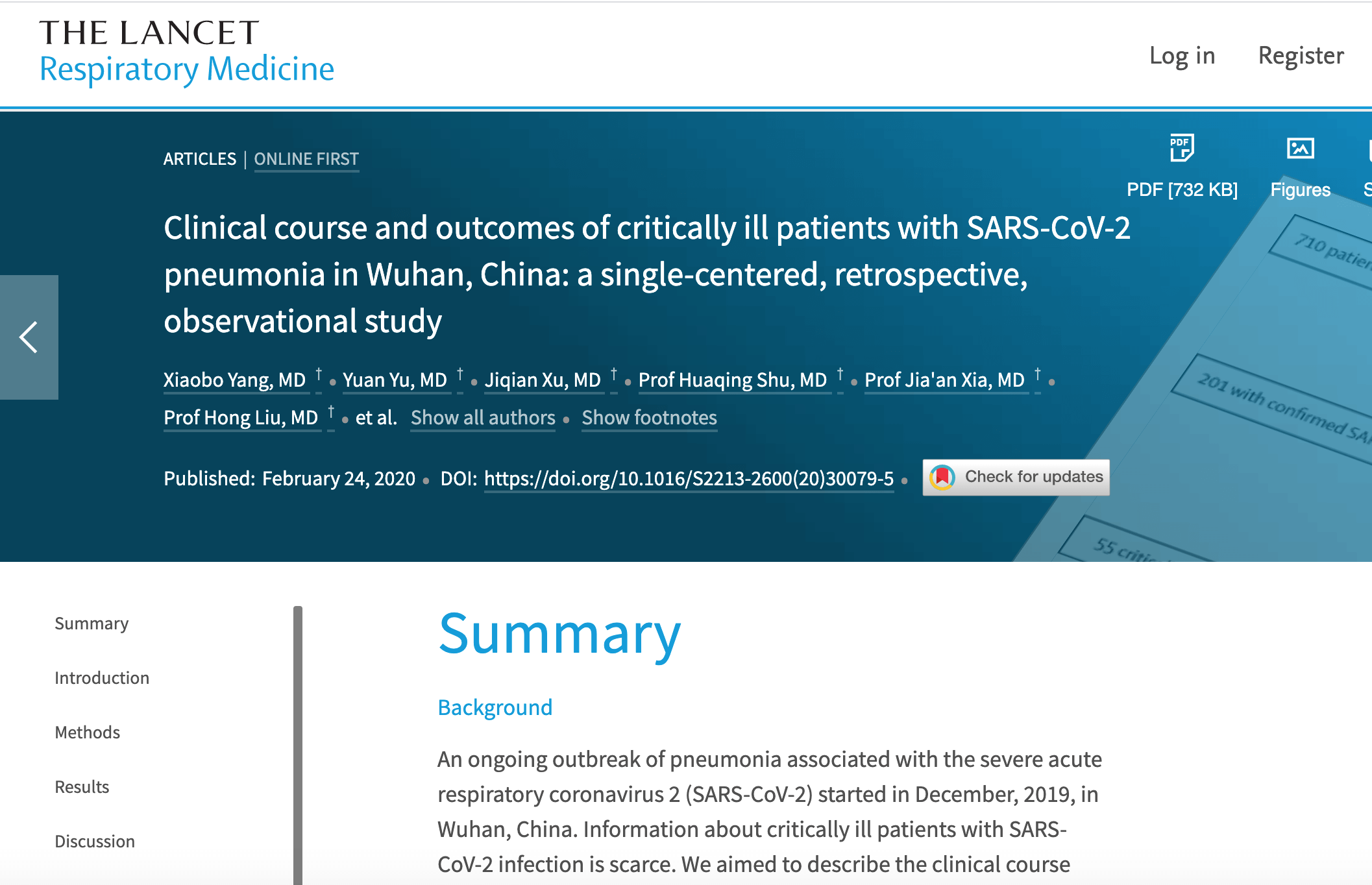 医学期刊《Lancet》（刺胳针）