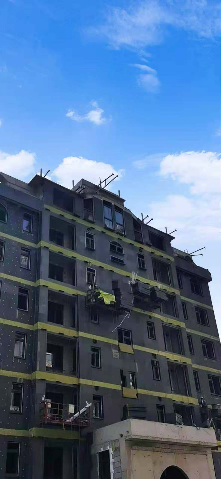 被动房外墙保温施工