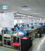 國威程控交換機生產線圖片