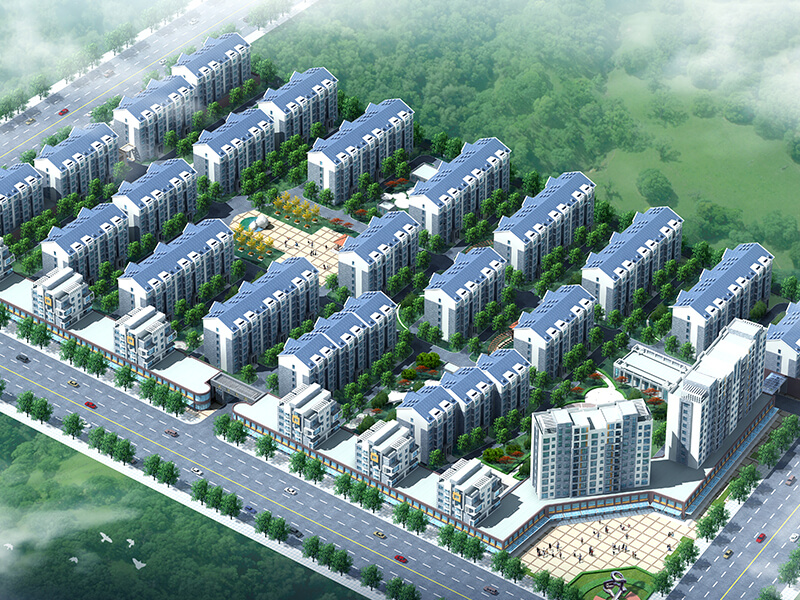 威县滨河家园鸟瞰图