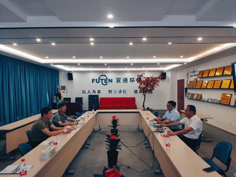 安庆市人大常委会主任周东明考察商会常务副会长单位——富通环保科技公司