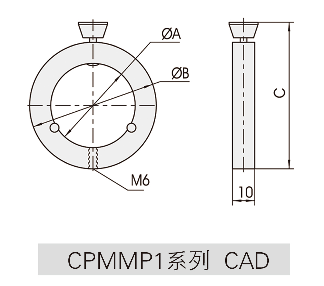 CPMMP1系列偏光镜架CAD