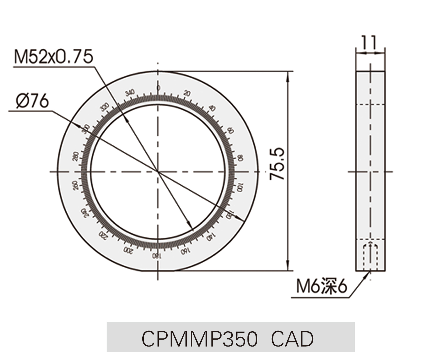 CPMMP350偏光镜架CAD