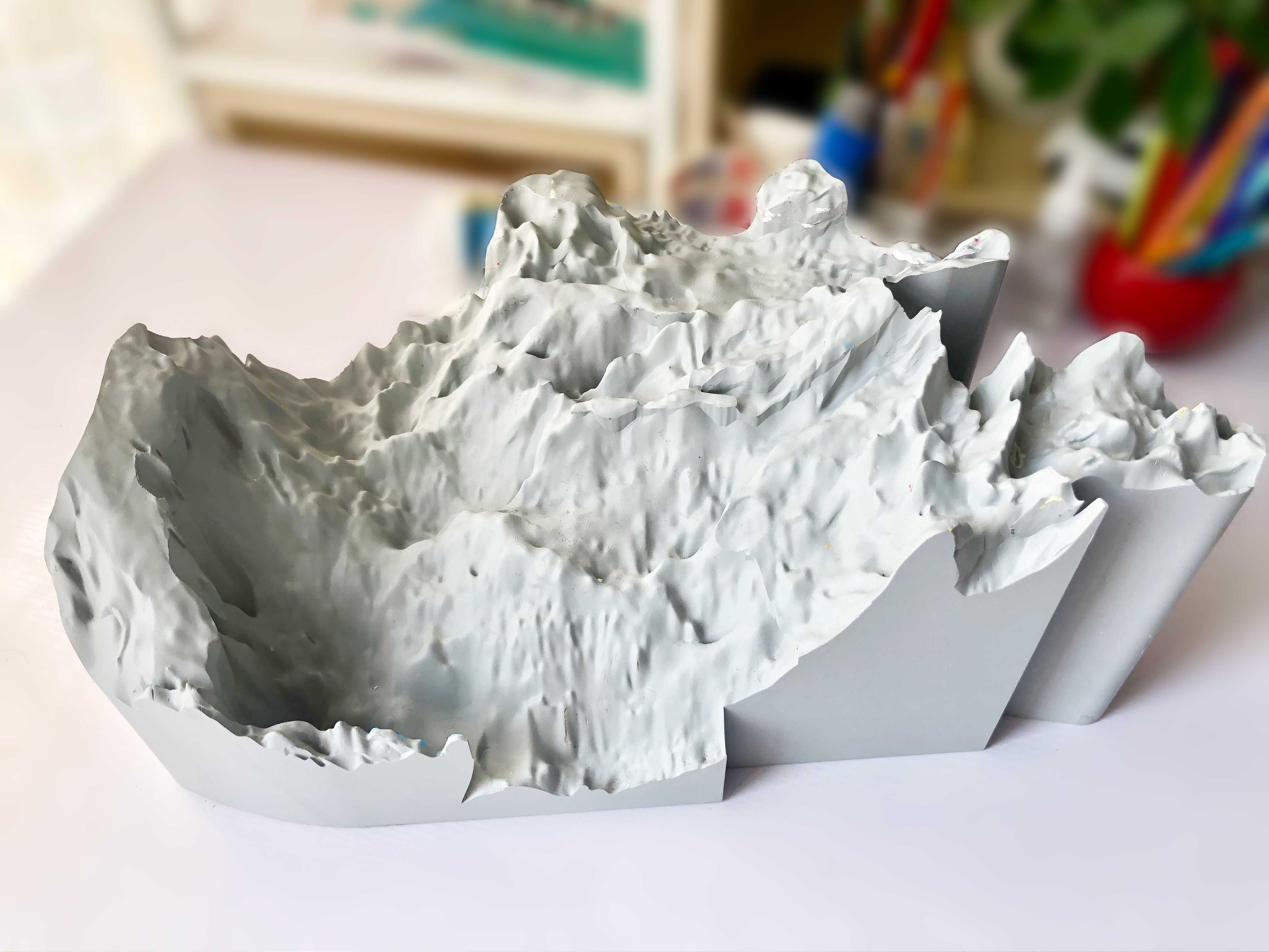 盆地模型打印实例