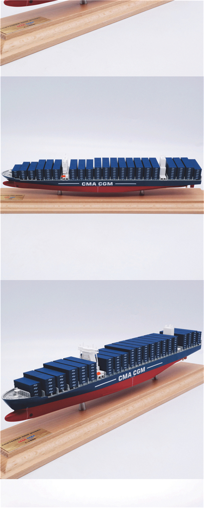 海艺坊批量定制各种集装箱货柜船模型礼品船模：展示用货柜船模型LOGO定制，展示用货柜船模型订制订做，展示用货柜船模型定制颜色