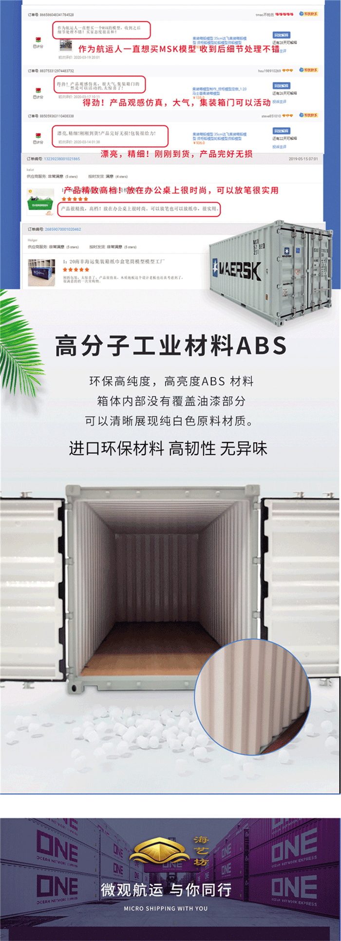 海藝坊集裝箱貨運模型工廠出品，聯(lián)系電話0755-85200796，我們工廠主要生產(chǎn)各種航運集裝箱模型，貨運貨柜模型。海藝坊已經(jīng)成為世界各大航運公司的禮品采購的直接供應商，我們工廠提供各種航運集裝箱仿真模型，禮品貨柜模型的批量定制和生產(chǎn)業(yè)務。我們期待與您的合作!