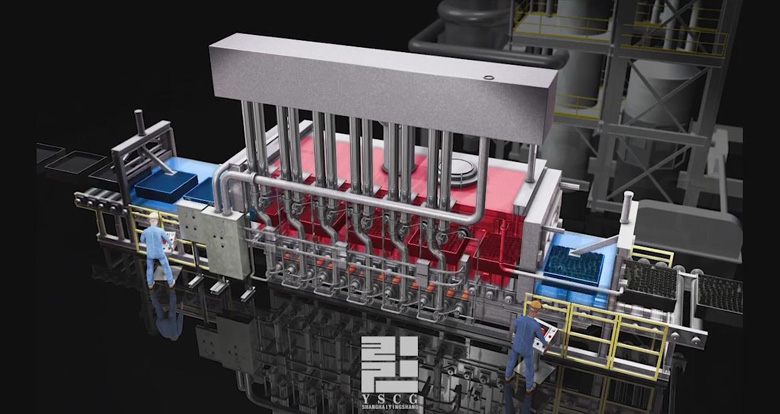 热还原精炼回收工业动画
