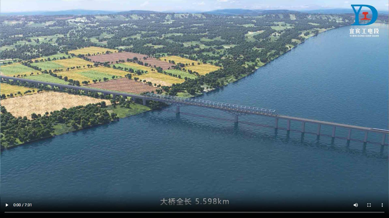 成貴鐵路五通岷江特大橋-施工動(dòng)畫